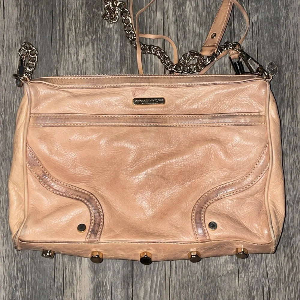 Rebecca Minkoff tan leather crossbody bag